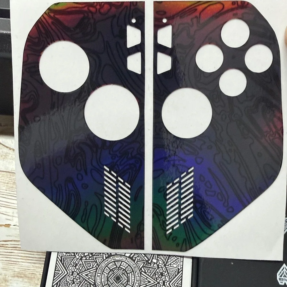 dbrand Killswitch Travel Kit ROG Ally X New Open Box Skin Black Holo Cards